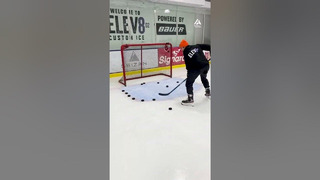 Man Hits Multiple Ice Hockey Goals Fast