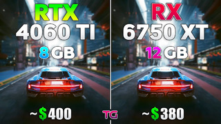 RTX 4060 Ti vs RX 6750 XT – Test in 10 Games