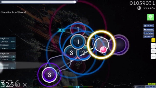 Osu! – EZ mod, Cutline – Die For You (Shock One Remix), 99% Full Combo