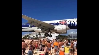Embraer 190 потрясная посадка