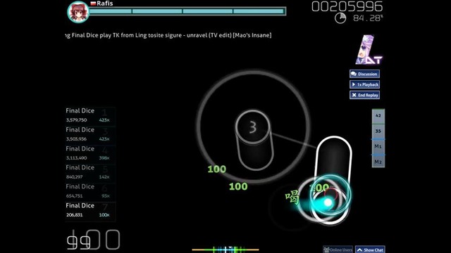 Osu! TK From Ling Tosite Sigire-unravel[Mao’s Insane]AR9+DT