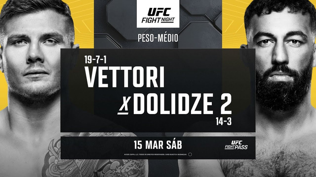 UFC Fight Night 254: Vettori vs Dolidze 2 (ПРЕДВАРИТЕЛЬНЫЙ КАРД) 16.03.2025 | Марвин Веттори – Роман Долидзе