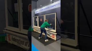 Fastest female window cleaner – Aliscia Burrows with a time of 16.13 seconds