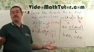Algebra Solving Linear Equations – Part 2 Applications