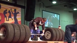 Стронгмен Мировой рекорд становая тяга 506 кг