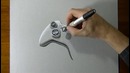Реалистичное рисование джойстика Xbox 360 / Drawing Time Lapse: Xbox 360 Controller