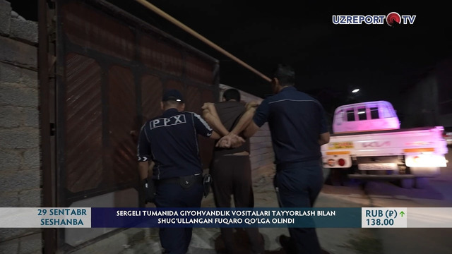 Sergeli tumanida giyohvandlik vositalari tayyorlash bilan shug‘ullangan fuqaro qo‘lga olindi