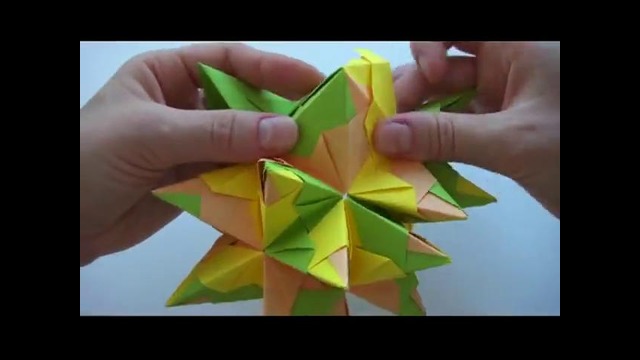 Модульная Звезда оригами | Украшения из бумаги