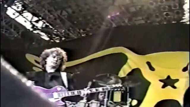 Jimmy Page & Aerosmith backstage and onstage at Castle Donington Fest 1990 Live