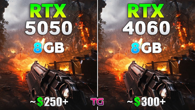 RTX 5050 vs RTX 4060 – Test in 12 Games