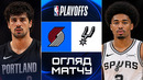 Портленд Трэйл Блэйзерс – Сан-Антонио Спёрс | НБА | Обзор матча за 2026-04-26