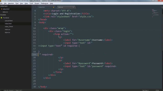 CSS #16-DARS. Amaliy mashg’ulot.Login form