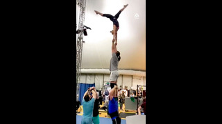 Woman Trust Falls Off Tower Of Men | People Are Awesome #shorts #trustfall
