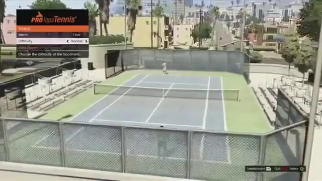 GTA 5 Геймплей – Игра в теннис – (03)