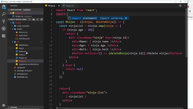 Complete React Tutorial (& Redux) #21 – CSS Files – YouTube