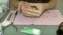 Маникюр обрезной с «лунным» матовым покрытием