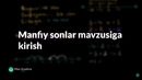 59 Manfiy sonlar mavzusiga kirish | Manfiy sonlar | Arifmetika | Khan Academy O’zbek