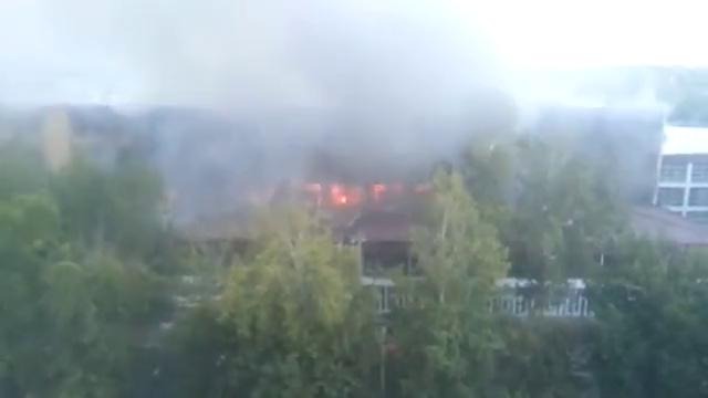 Пожар на оптовом рынке «Катартал»