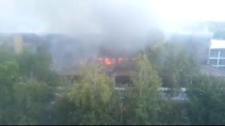 Пожар на оптовом рынке «Катартал»