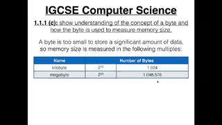 3. Measuring Computer Memory Sizes
