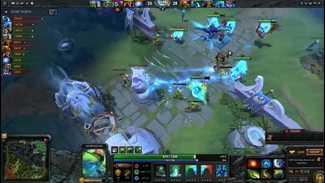 Dota 2 ALOHADANCE Morph – 93 HP Throne Unbelievable Comeback
