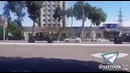 Колонна техники времен Второй мировой войны едет по улицам Ташкента