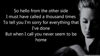 Adele – Hello (Official Lyrics Video) HD