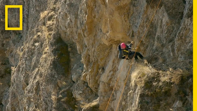 Three People Rappel Down a Cliff | Race to the Center of the Earth