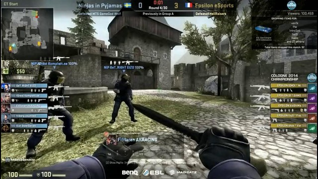 ESL Cologne 2014: NiP vs Epsilon (Group A) HQ