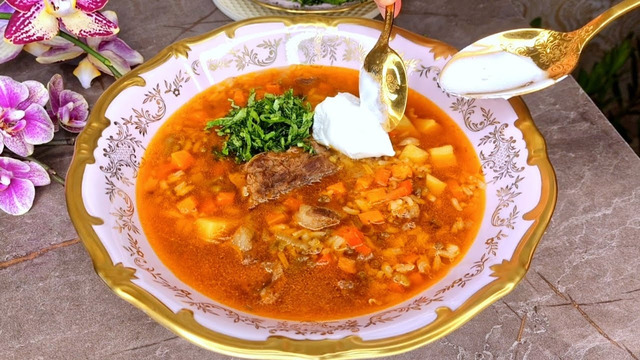 БАБУШКА НАУЧИЛА! ️Такой вкусный супчик хоть каждый день подавайте! Знаменитый узбекский суп Машхурда