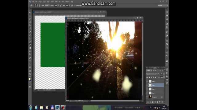 Speed art photo shop #В Андижане весенний снегопад