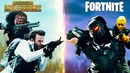PUBG vs Fortnite (Real Action)