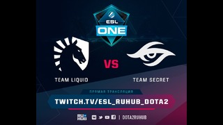 ESL One Hamburg 2017 (Major) – Team Secret vs Team Liquid (Game 1, Semi-final)