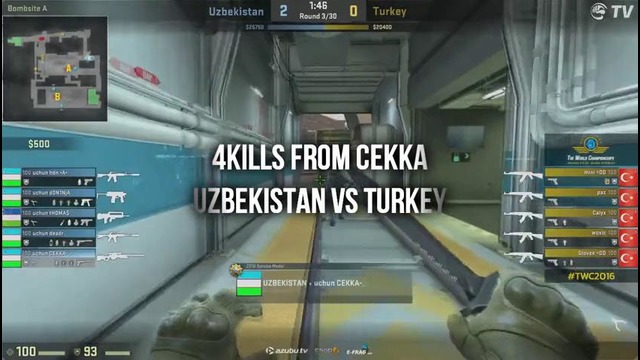 Cekka vs TURKEY (awp quad kill)
