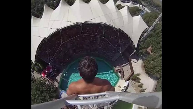 Прыжок смерти Карлоса Гимено с 25-ти метровой высоты