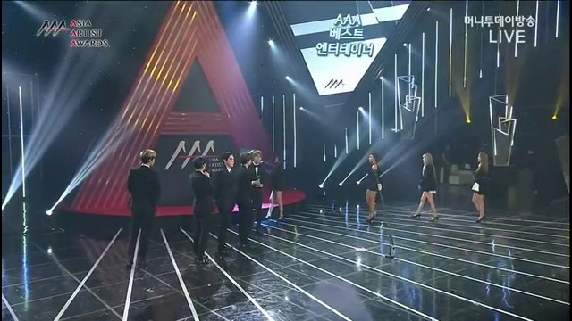 B.A.P win «Best Entertainer award» Asia Artist Awards-2016