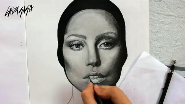 Drawing Lady Gaga By Juan Andres