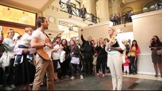 Jason Mraz is helping me to propose! || FLASH MOB IN MOSCOW