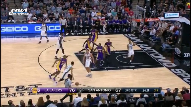 NBA 2017: San Antonio Spurs vs LA Lakers | Highlights | April 5, 2017