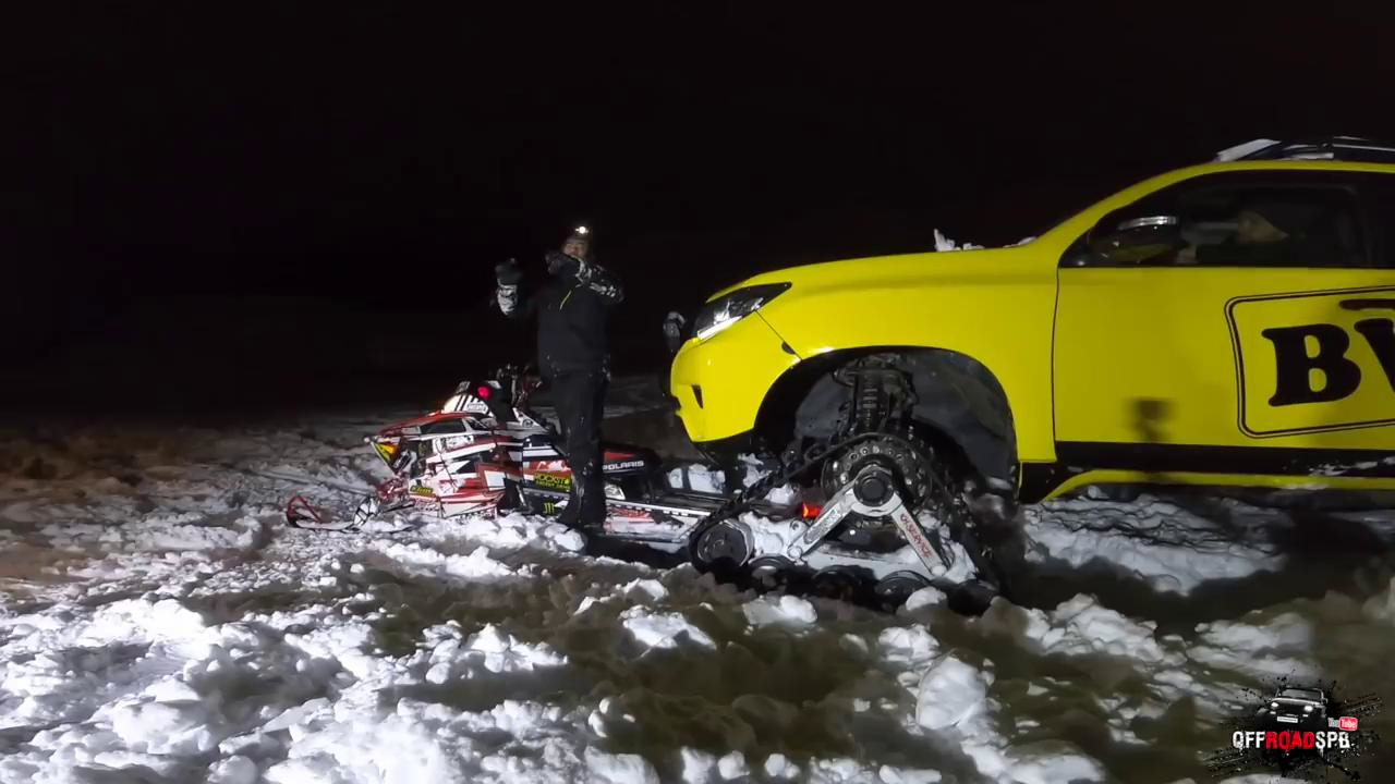 OffroadSPB. Wrangler и Toyota на гусеницах. глубокий снег, пухляк, поломки