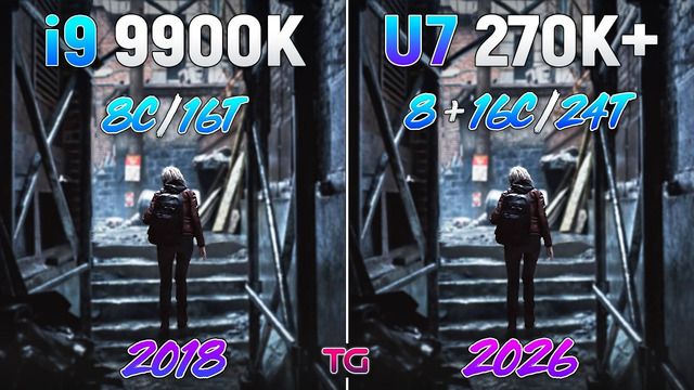 I9 9900K vs Ultra 7 270K Plus – 8 Years Difference