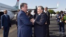 Shavkat Mirziyoyev Emomali Rahmonni Toshkentda kutib oldi (17.08.2018)
