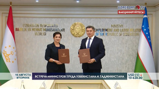 Состоялась встреча министров труда Узбекистана и Таджикистана