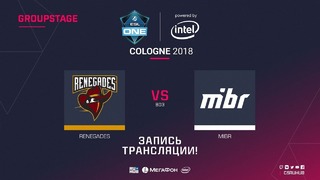 Renegades vs MIBR – ESL One Cologne 2018 – de cache [ceh9, yXo]