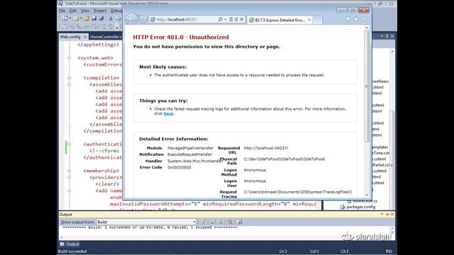 ASP.NET MVC 3 7.03 – Windows Authentication