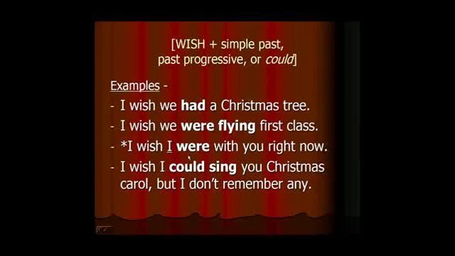 Wish sentence english grammar
