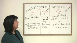 Confused words – desert or dessert