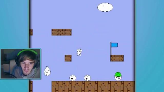 ((Pewds Plays)) «Cat Mario» (Part 1) – Most Frustrating Game Ever