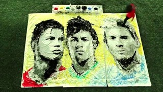 Девушка Классно Рисует – Ronaldo, Neymar and Messi