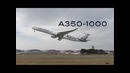 Резкий крутой взлёт Аэробуса А350-1000. Авиасалон Фарнборо 2018